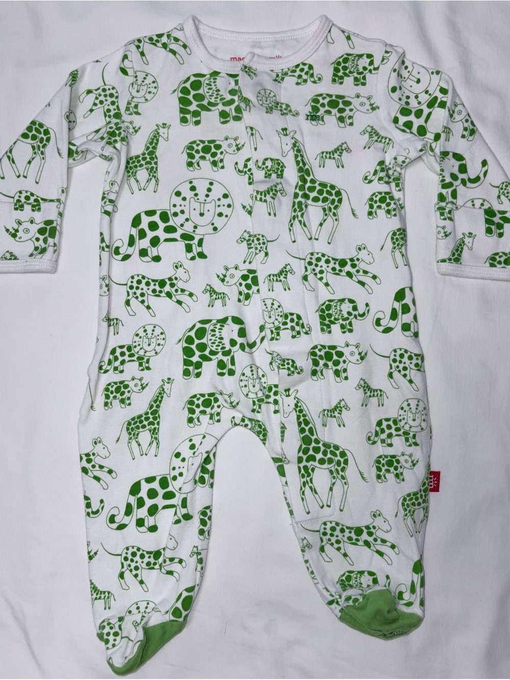 Magnetic Me eco-friendly jungle animal sleeper sz 0-3 months EUC